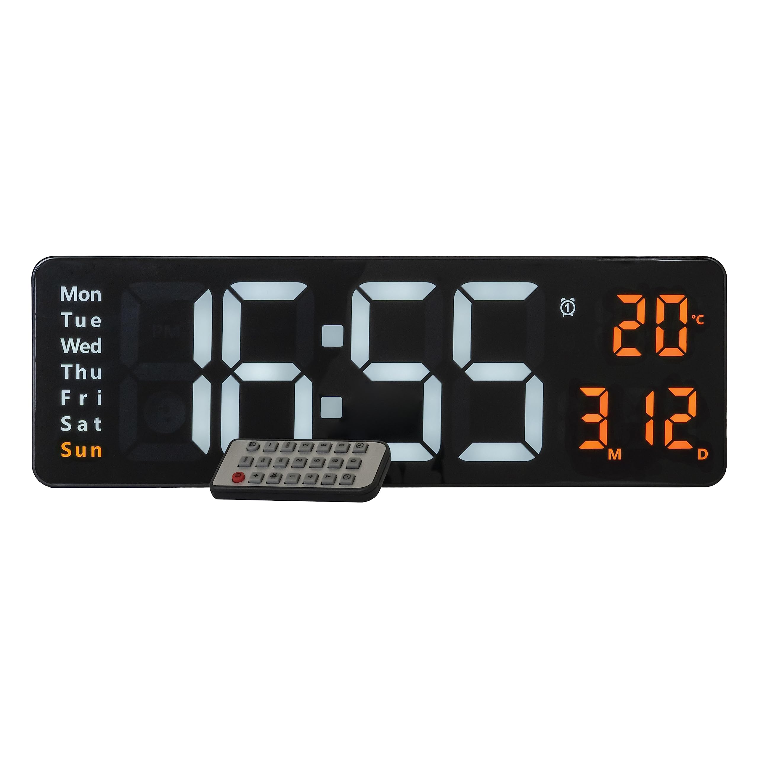 Buy Opis Clock 1 (XXL 16'' White & Orange) The Colorful Retro