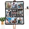 Gifts for Aunts Customized Blanket with Photo, Make a Personalized Aunts Blankets with Picture Custom Memories Souvenir Sublimation Throw Blanket for Best Aunts Ever, 8 Collage Made in USA