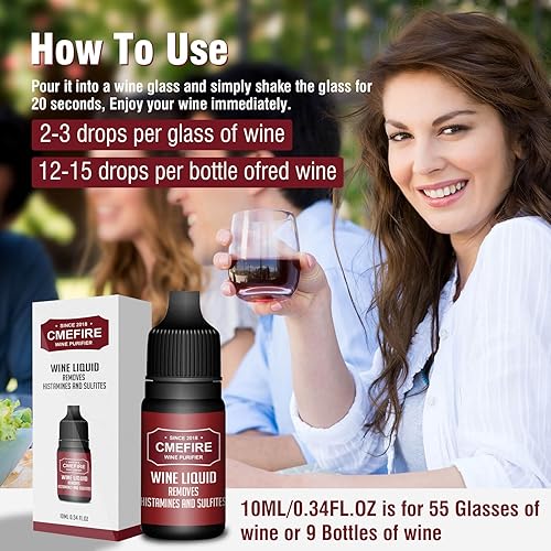 Miniatura 13 de Filtros de vino Sulfitos Histaminas Purificadoras Varitas Purificadoras: Puede Reducir Dolores de Cabeza y Aliviar Alergias y Sensibilidades al Vino