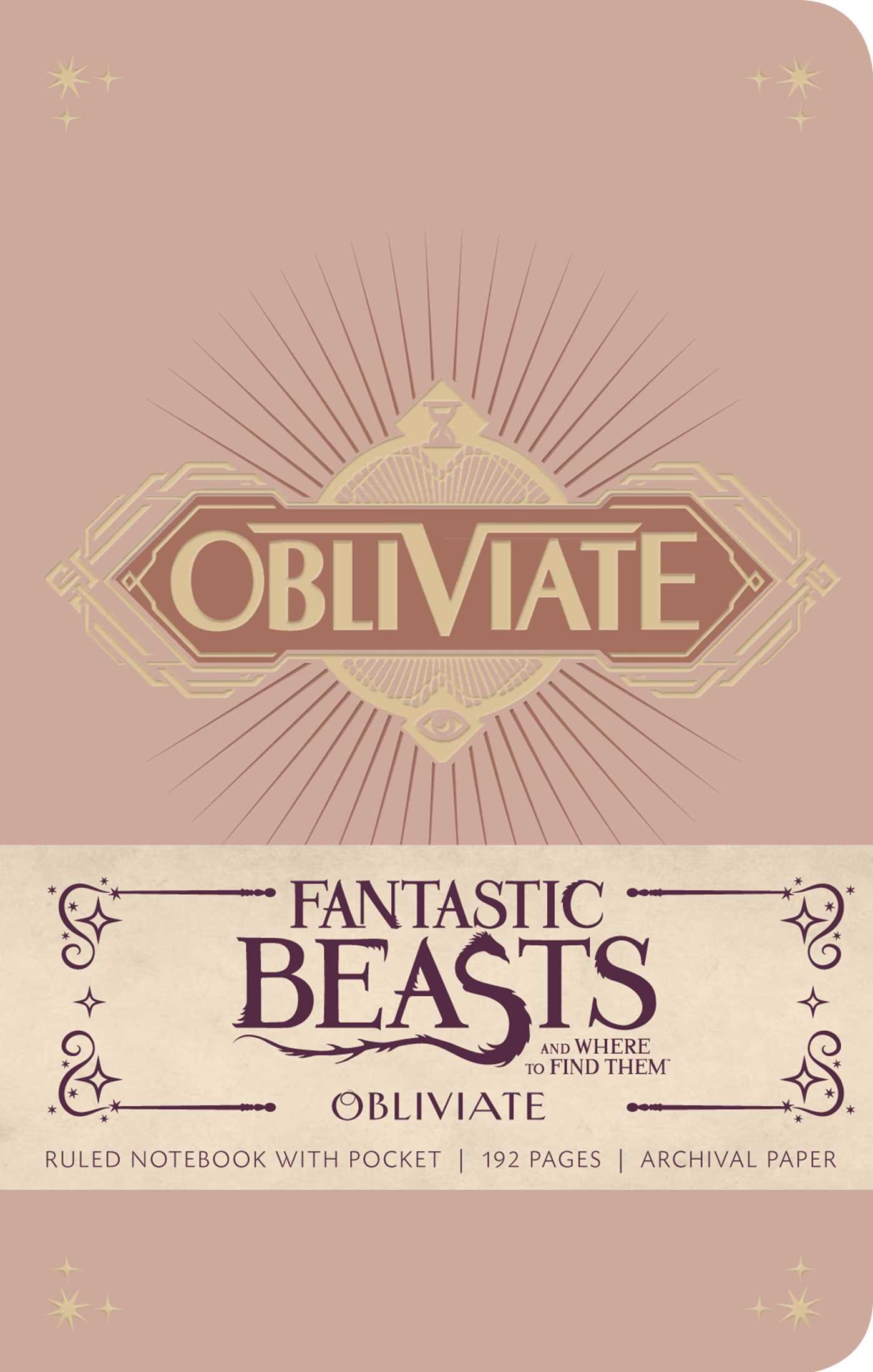 Fantastic Beasts: Obliviate Notebook New Book, Insight Editions,