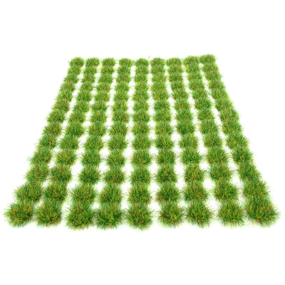 ANCLLO 147PCS Static Grass Tuft 5 mm Self Adhesive Static Grass Railway Artificial Grass Modeling Terrain Model