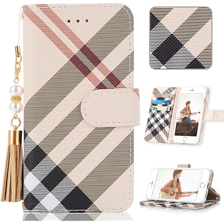 Amazon Iphone 8 ケース 手帳型 Iphone Se ケース 手帳型 第2世代 携帯ケース Iphone 7 手帳型 人気 Iphone 6 カバー 手帳型 4 7インチ 兼用スマホケースファッション人気メッシュ女性スマホケース耐衝撃収納力タッセルクラシックブラケット機能マグネット開閉