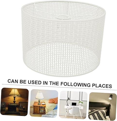 Miniatura 6 de Pantalla tejida de estilo simple de lino para luces de pared de piso de mesa, fácil de instalar y decorativa