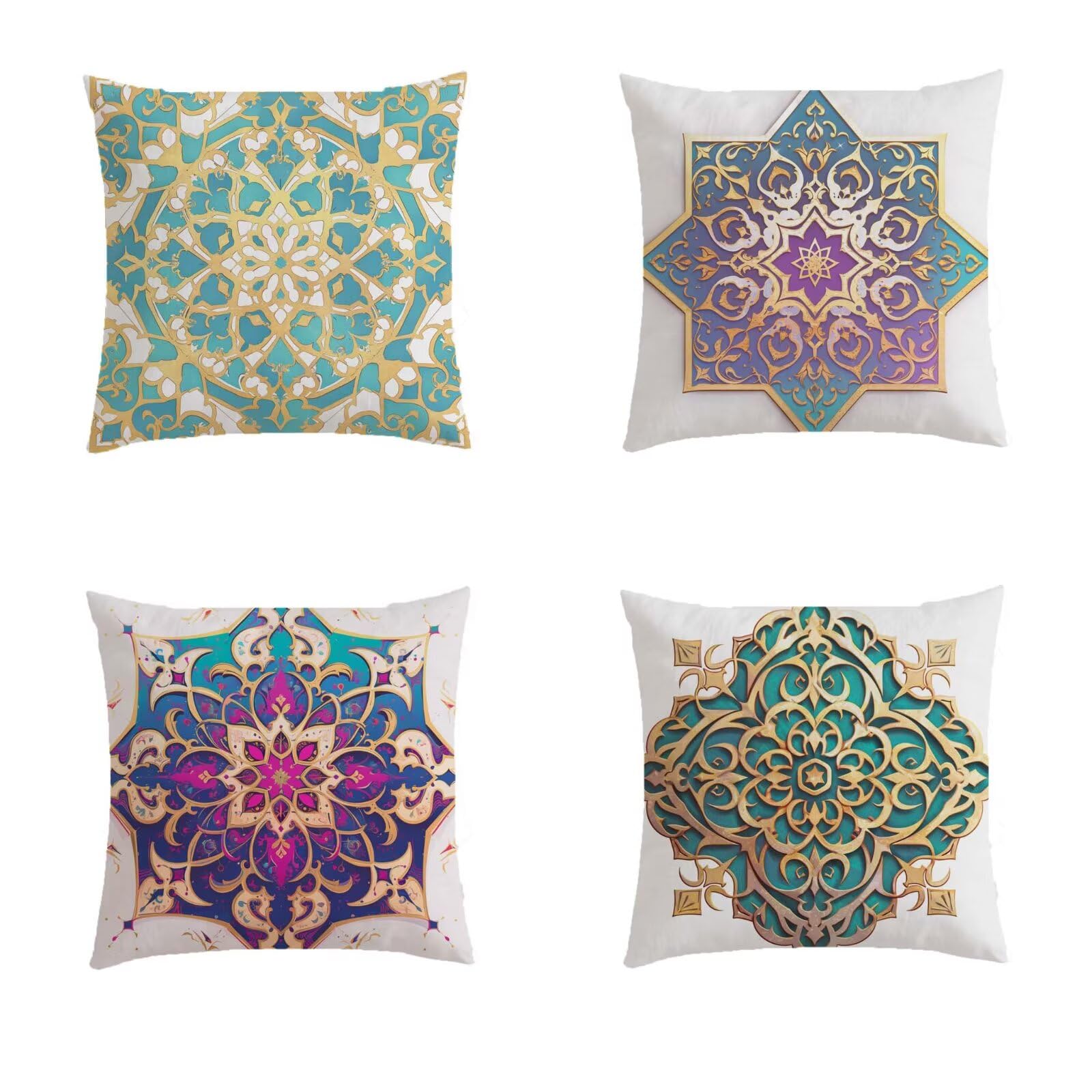 Housse de coussin extérieur vintage 45x45 pour sublimer votre salon de jardin