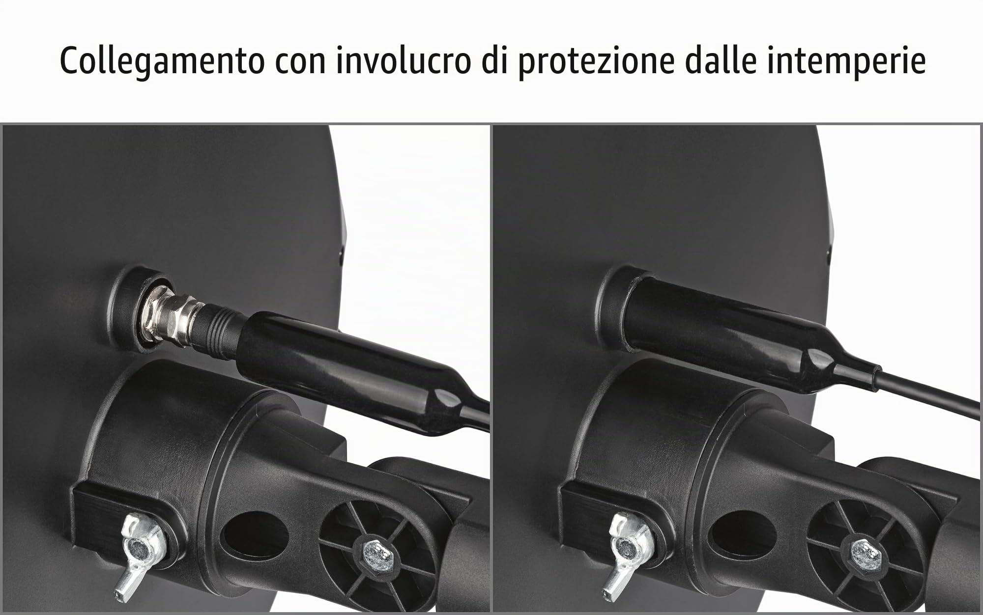 TELESTAR Antenna 15 LTE - Antenna Attiva DVB-T2 da Esterno (Outdoor & Campeggio, DVB-T2/FM/DAB+, 20dB Guadagno) - Nero