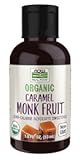 Organic Liquid Monk Fruit, Zero-Calorie Sweetener, Caramel, 1.8-Ounce