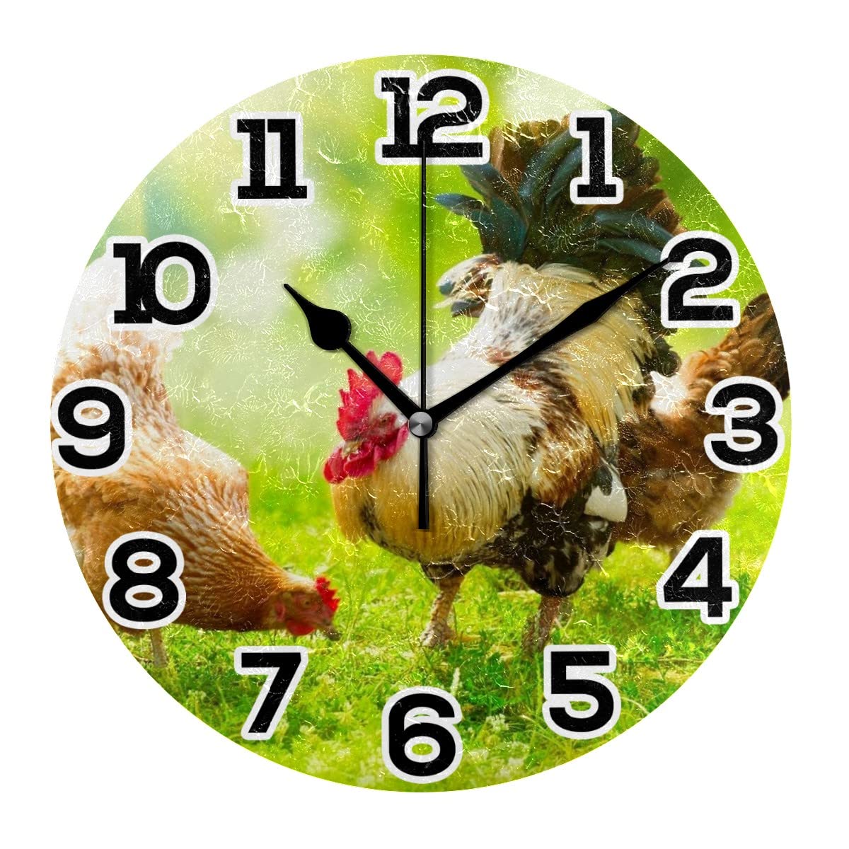 Horloge murale ronde 25,4 cm à piles pour école et bureau