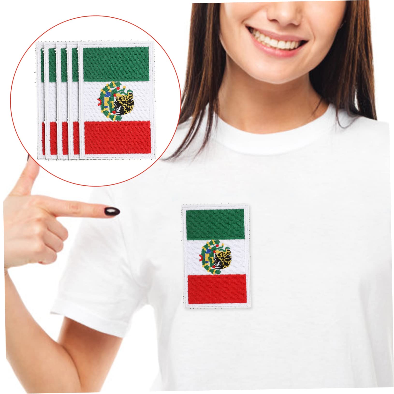 Bandera Mexico Grande Parche De Bandera Mexicana Negra (paquete De