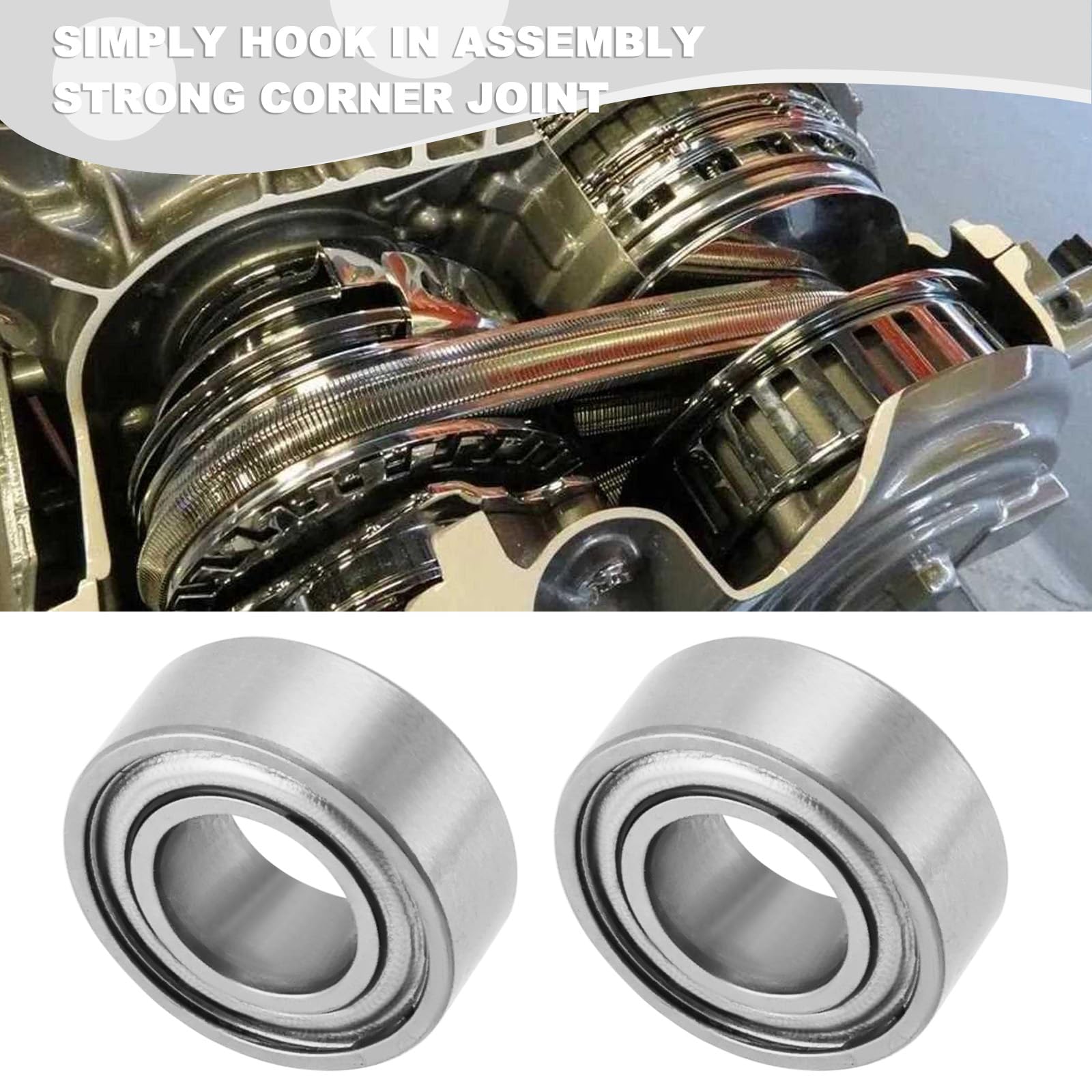 Produktbild von MR84ZZ Rillenkugellager 4x8x3 Mm, Doppelt Abgedichtet – 20 Stück, Für Motoren, Getriebe & Ventilatoren