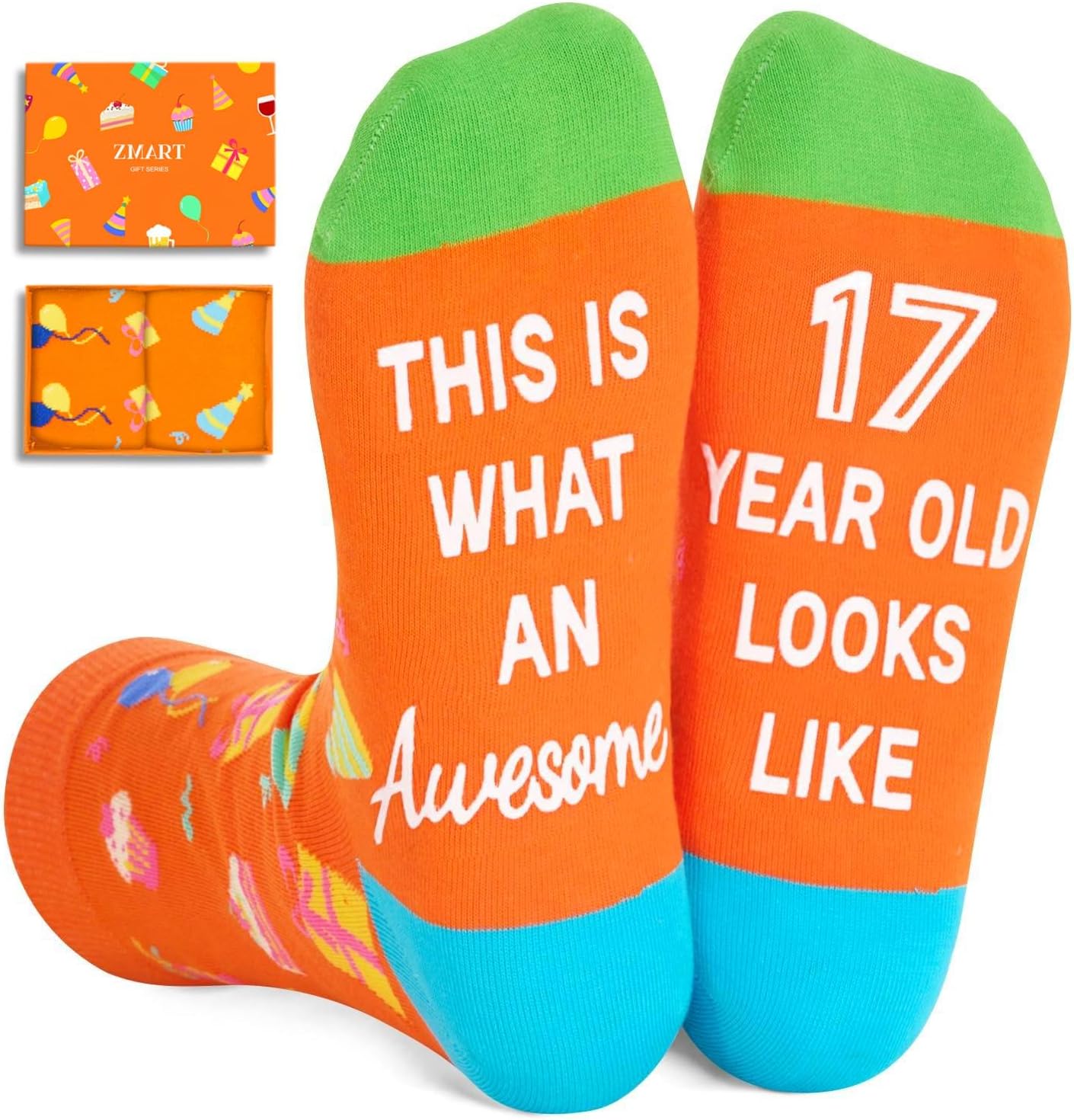 Birthday Socks for Teens - Gifts Ideas for 13-19 Year Old Boys Girls & Women Men