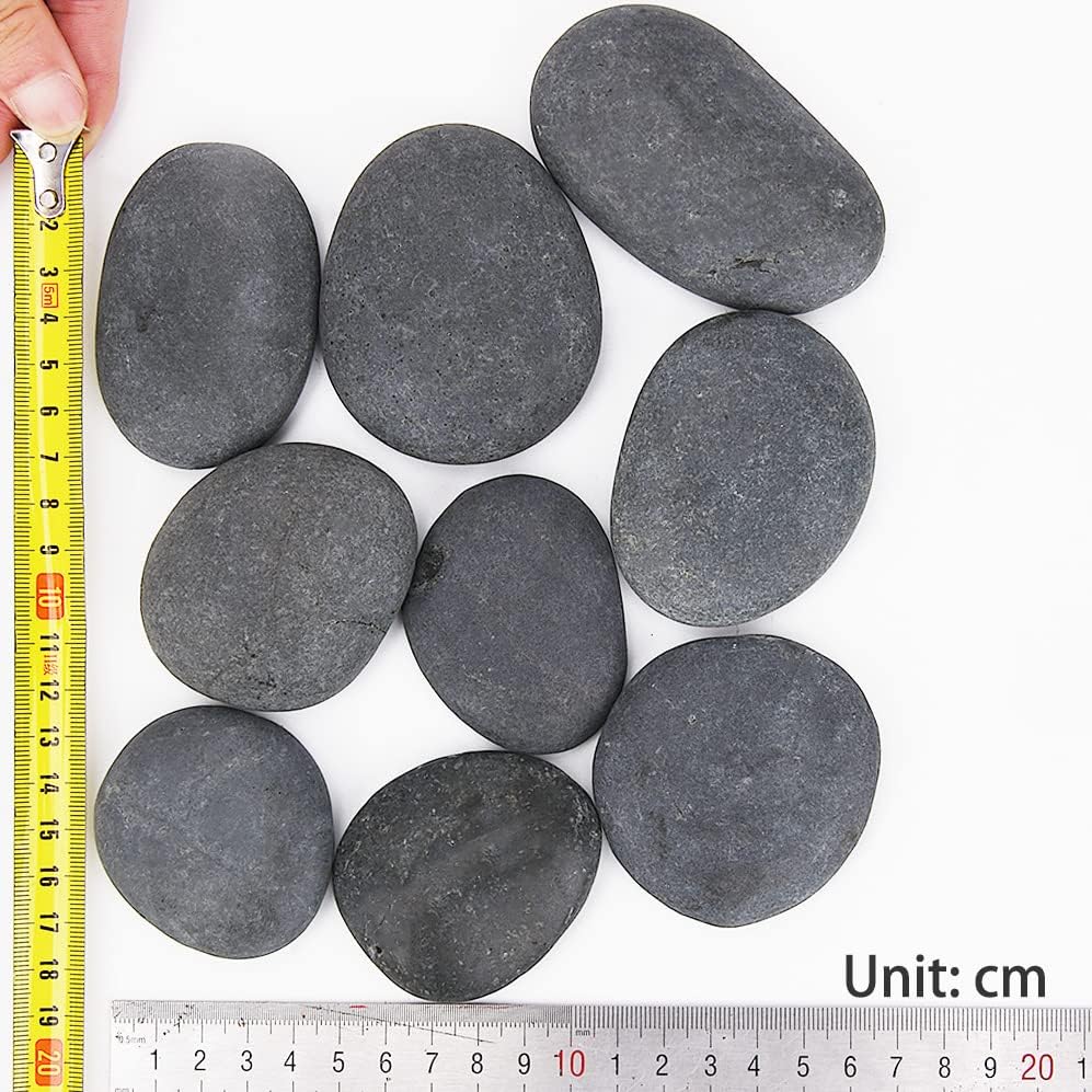 Hisredsun 13pcs Painting Pebbles, 2-3 inch Smooth Pebbles for Painting Mandala and Kindness Rocks for Arts, Crafts, Garden Decoration (13)