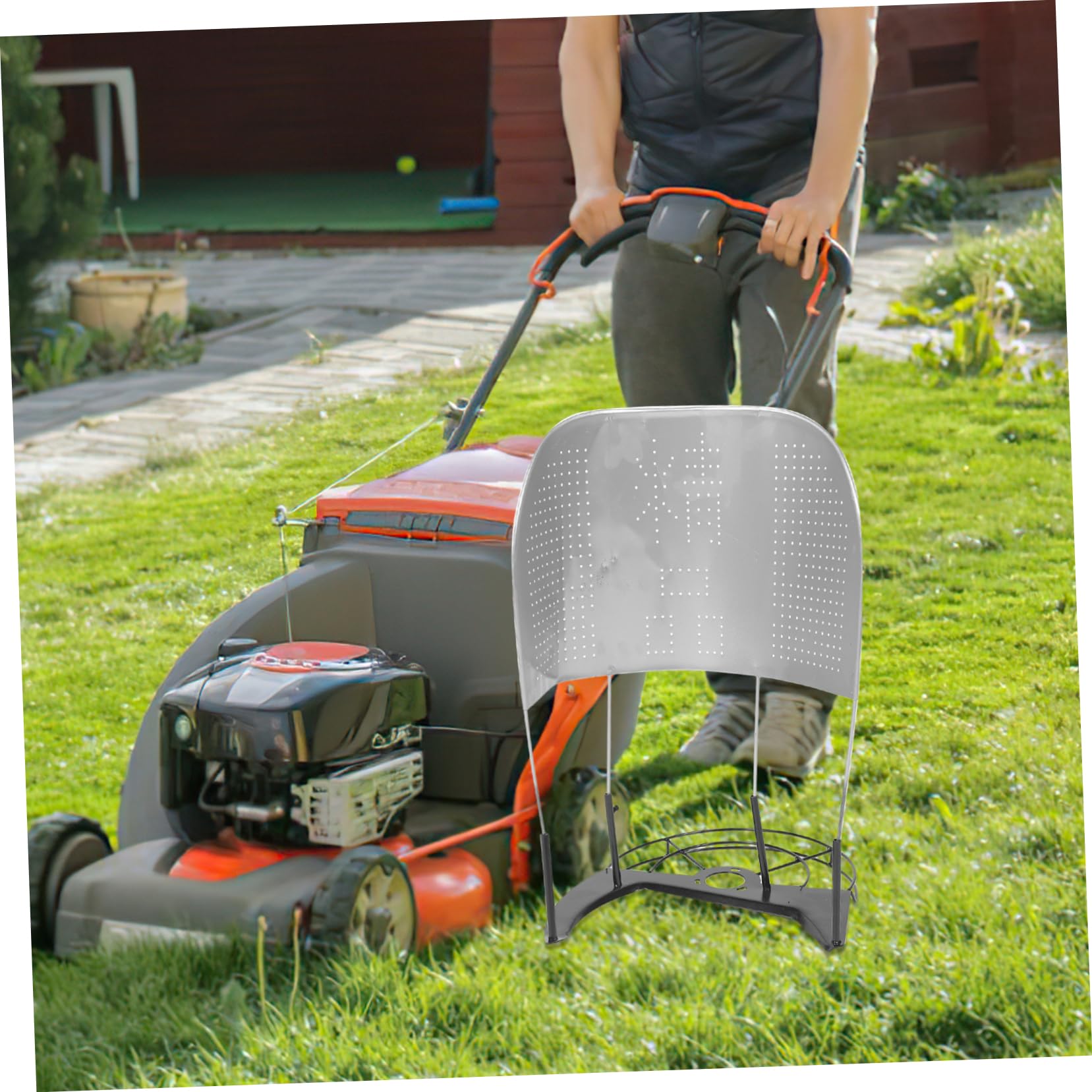 BESPORTBLE Accessorio per Mietitrice del Riso in Acciaio Inox, Telaio di Supporto Tosaerba da Esterno per Raccolta, Forniture per Mietitrici Adatto a Uso Agricolo e Giardinaggio