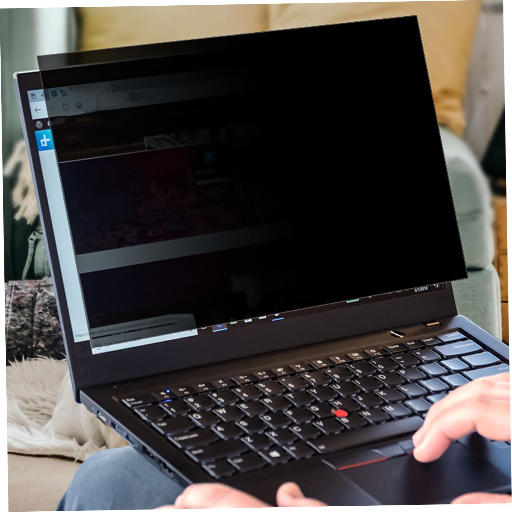 Mikikit Pellicola Protettiva Privacy per Schermo Notebook 15 Pollici in Pet Nero Protezione Schermo e Facile Installazione per università e Providers