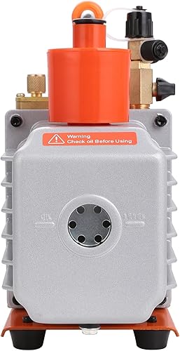 Vista 11 de VEVOR Bomba de vacío de paletas rotativas de 2 etapas, 5 CFM, bomba de vacío de aire acondicionado de 120 V, para reparación de HVAC, mantenimiento