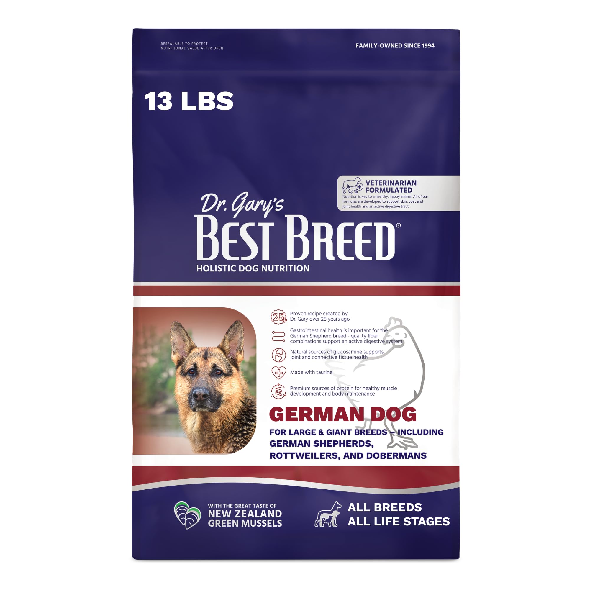 Best Breed Dr. Gary’s German Dog Diet - 13 lb Bag