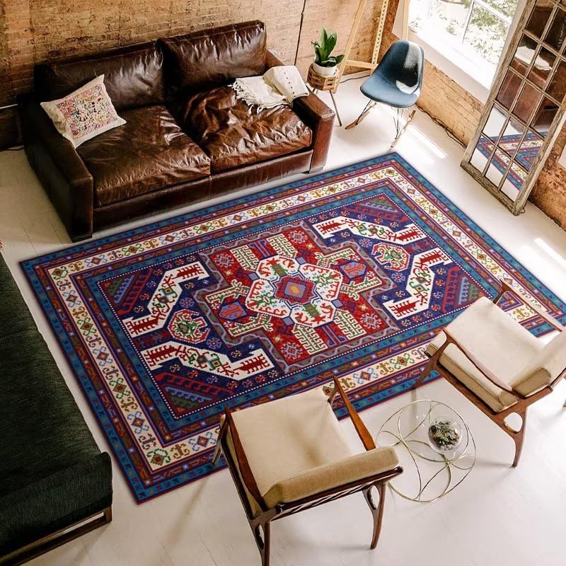 Grand tapis salon vintage extérieur et balcon résistant 50x80