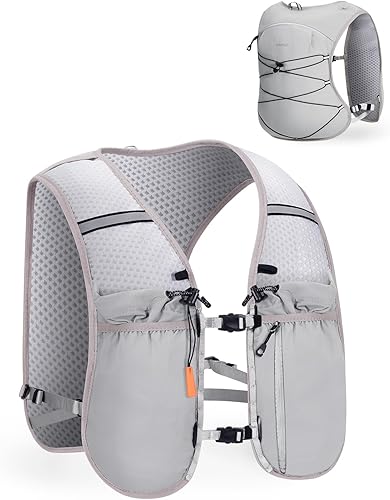Miniatura 9 de ECOHUB Mochila de hidratación para correr, ligera, transpirable, mochila de hidratación para senderismo, senderismo, ciclismo, carrera, maratón,