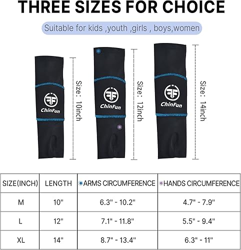 Miniatura 6 de ChinFun Mangas de brazo de voleibol que pasan las mangas del antebrazo con almohadilla de protección equipo de voleibol para niñas y mujeres 1 par