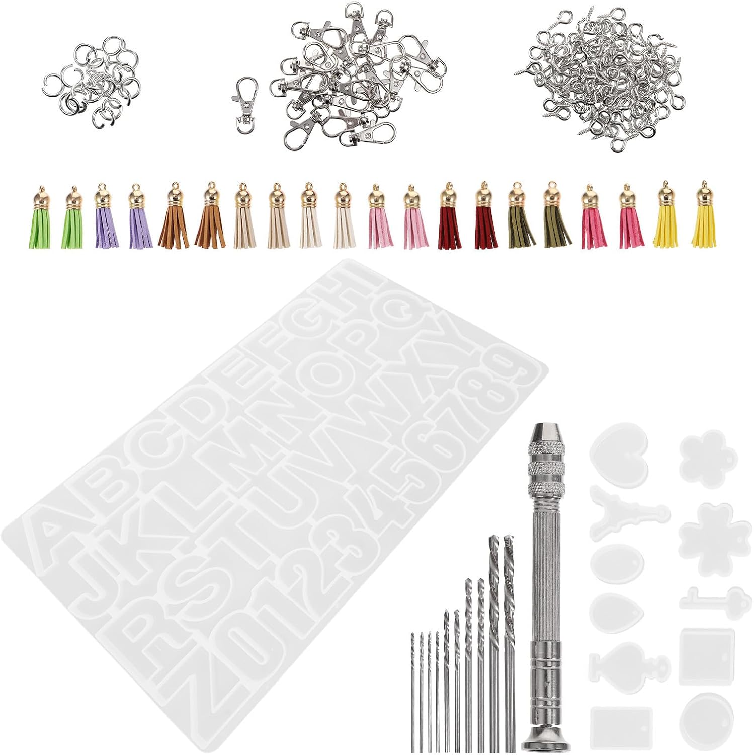 Alphabet Number Silicone Mold for Epoxy Resin DIY Craft Tools
