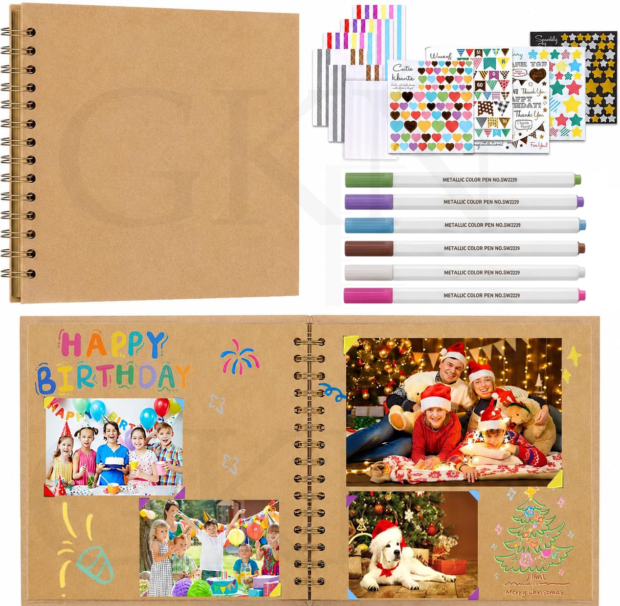 DIY Scrapbook Album Kit - Preserve Memories! -10