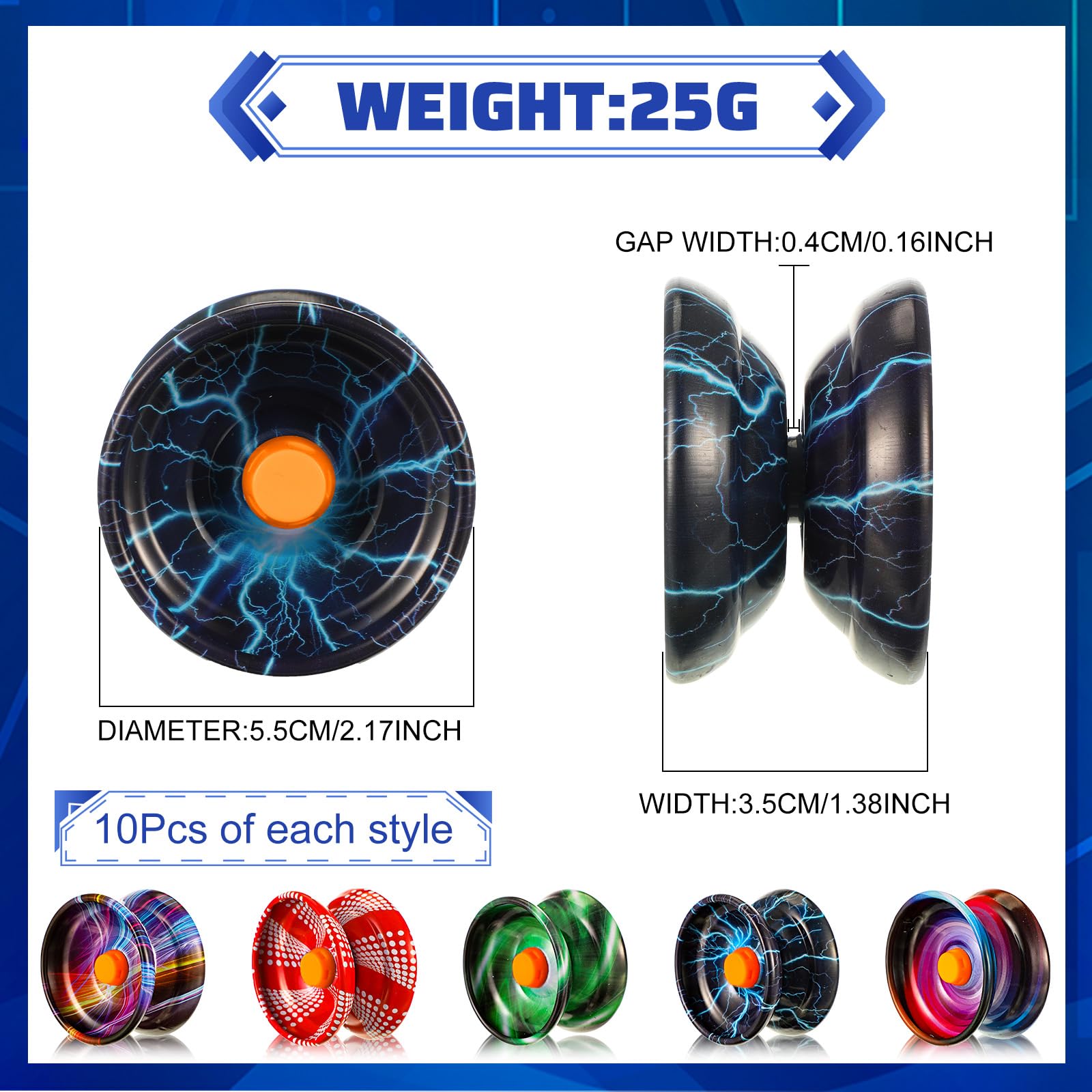 Lenwen 30 piezas de aleación de metal Yo Yo Responsive Yoyo colorido truco Yoyo bola sensible para principiantes, adultos jugadores, 5 estilos