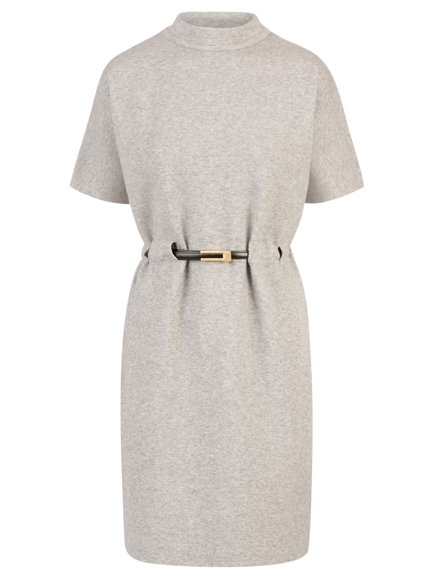 APART Fashion Damen Strickkleid mit Gürtel Kleid