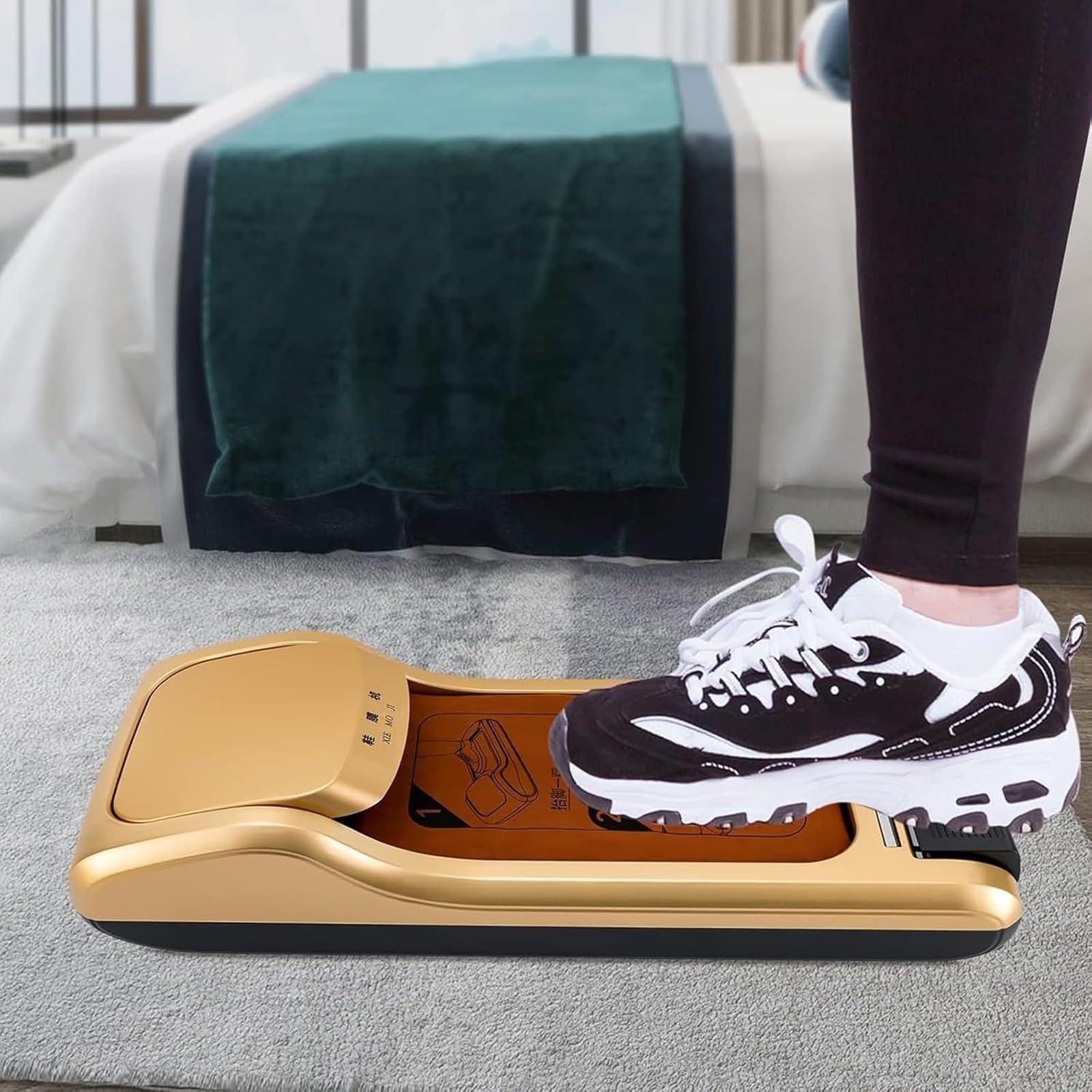 MáQuina Dispensadora AutomáTica de Cubrezapatos con Recambio de 3 Rollos de PelíCula Desechable para Calzado