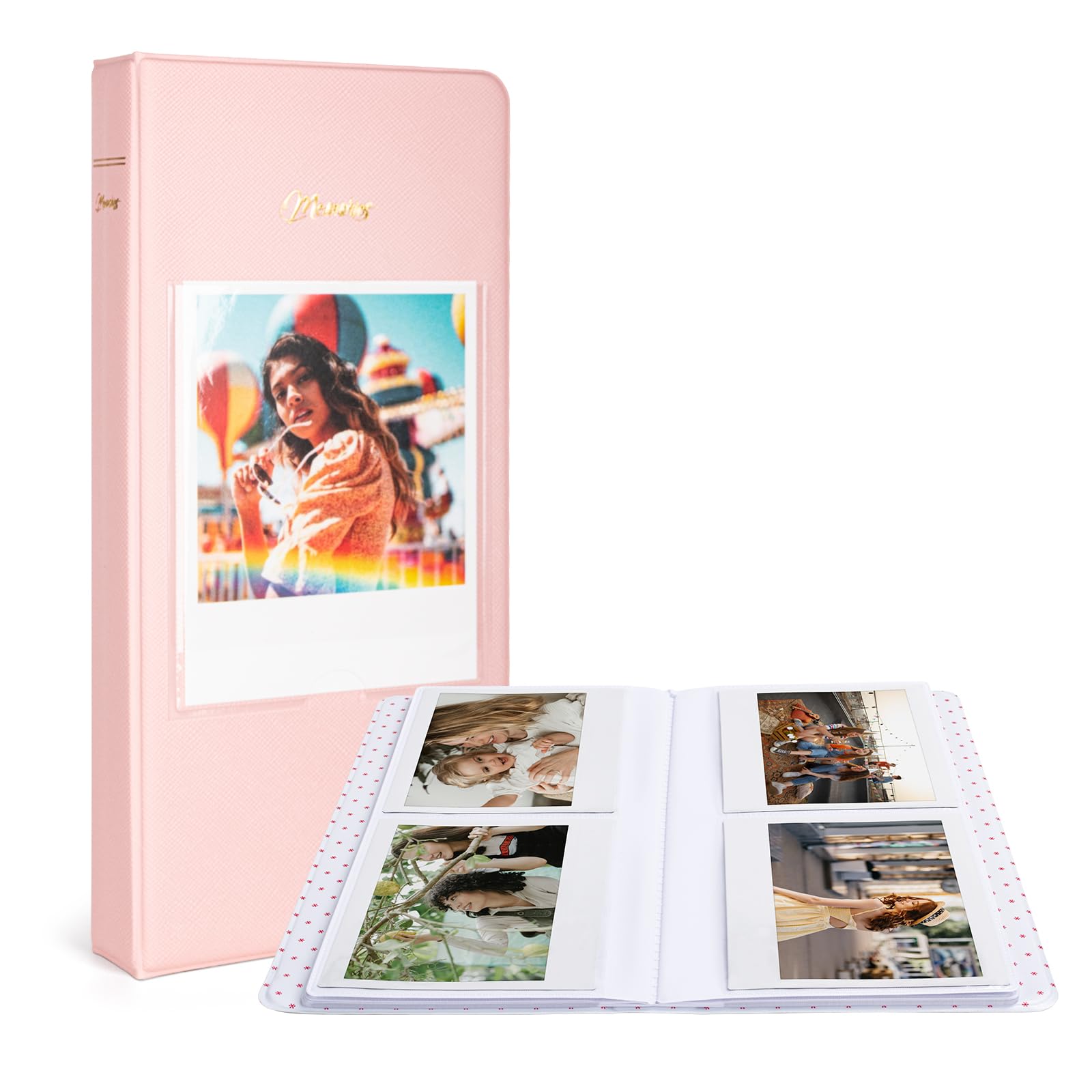 MUZIRI KINOKOO 64 Pockets Photo Album for Fuji Instax Wide 210/300/Wide 400/WIDE EVO/Link WIDE Camera,5-inch Films
