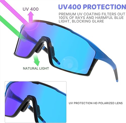 Miniatura 5 de Gafas de sol deportivas polarizadas para hombres, mujeres, jóvenes, béisbol, correr, conducir, golf