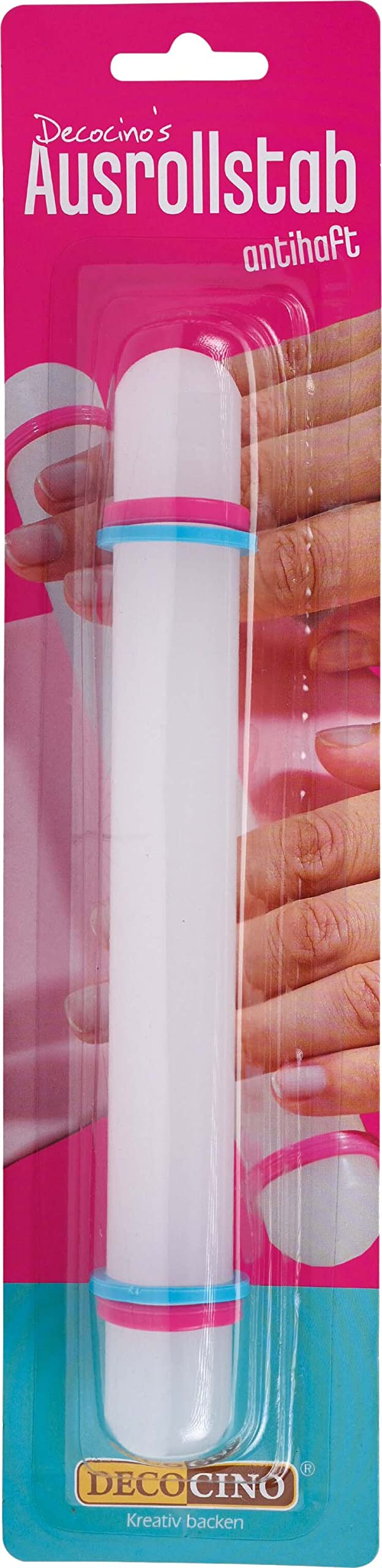 DECOCINO Rolling Stick - 3 Pieces Approx 23cm Long - Non Stick Rolling Pin for Marzipan Gum Paste Rolling Fondant
