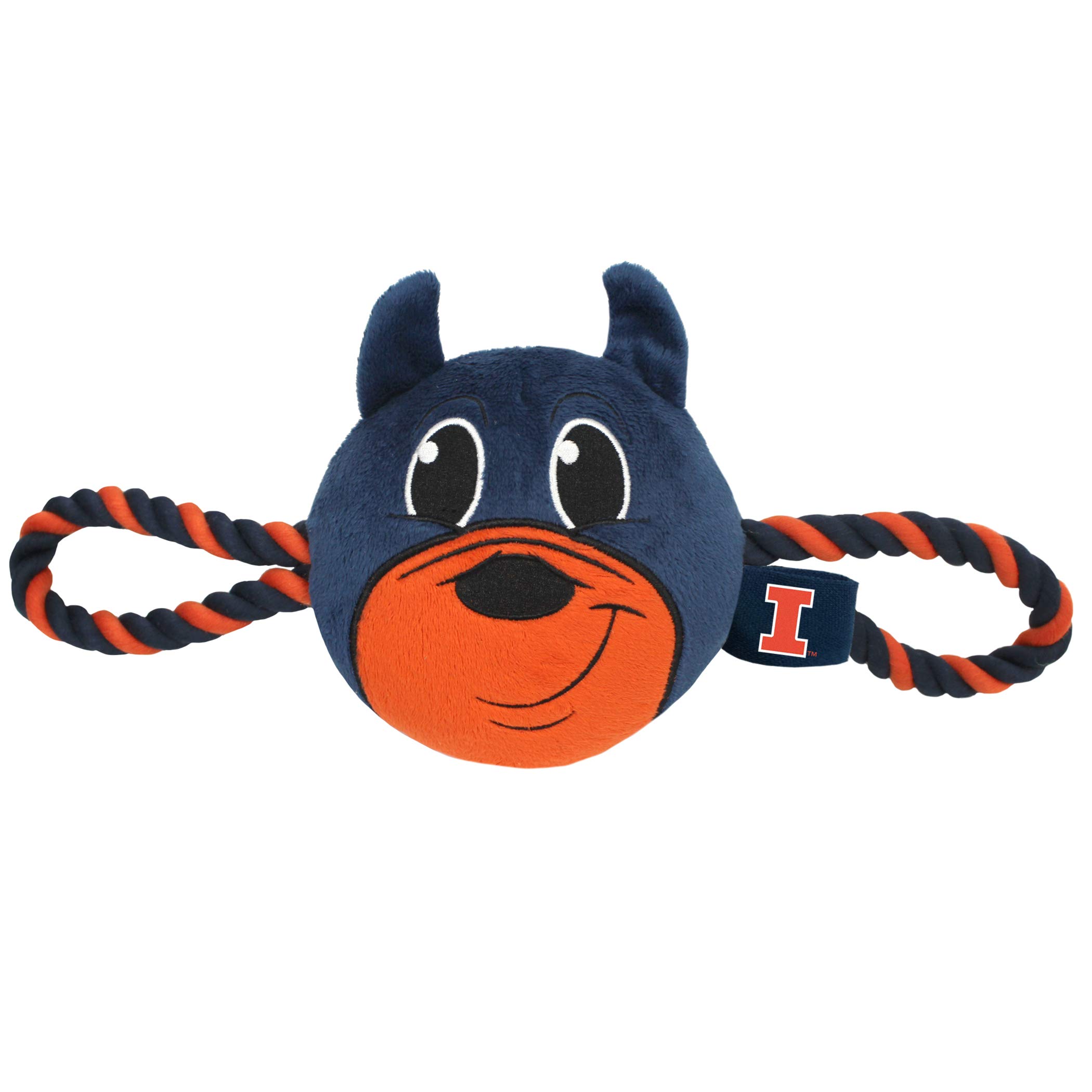 Jouet pour chien robuste Illinois Fighting Illini pour stopper l'ennui des animaux actifs