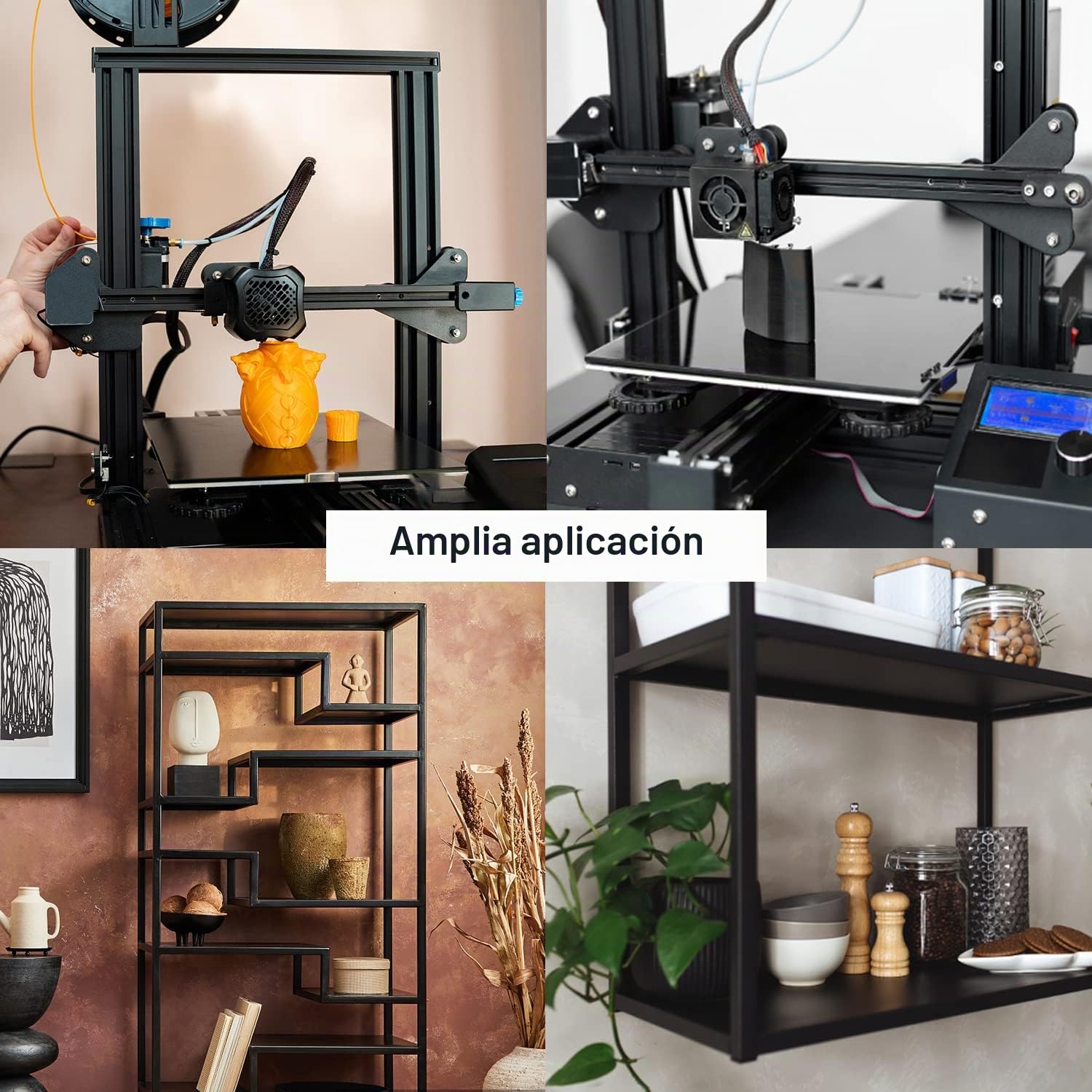 CNCMANS 4 piezas 500 mm 2020 perfil de aluminio extrusión tipo V negro estándar europeo anodizado guía lineal perfil de aluminio para impresoras 3D y máquinas CNC