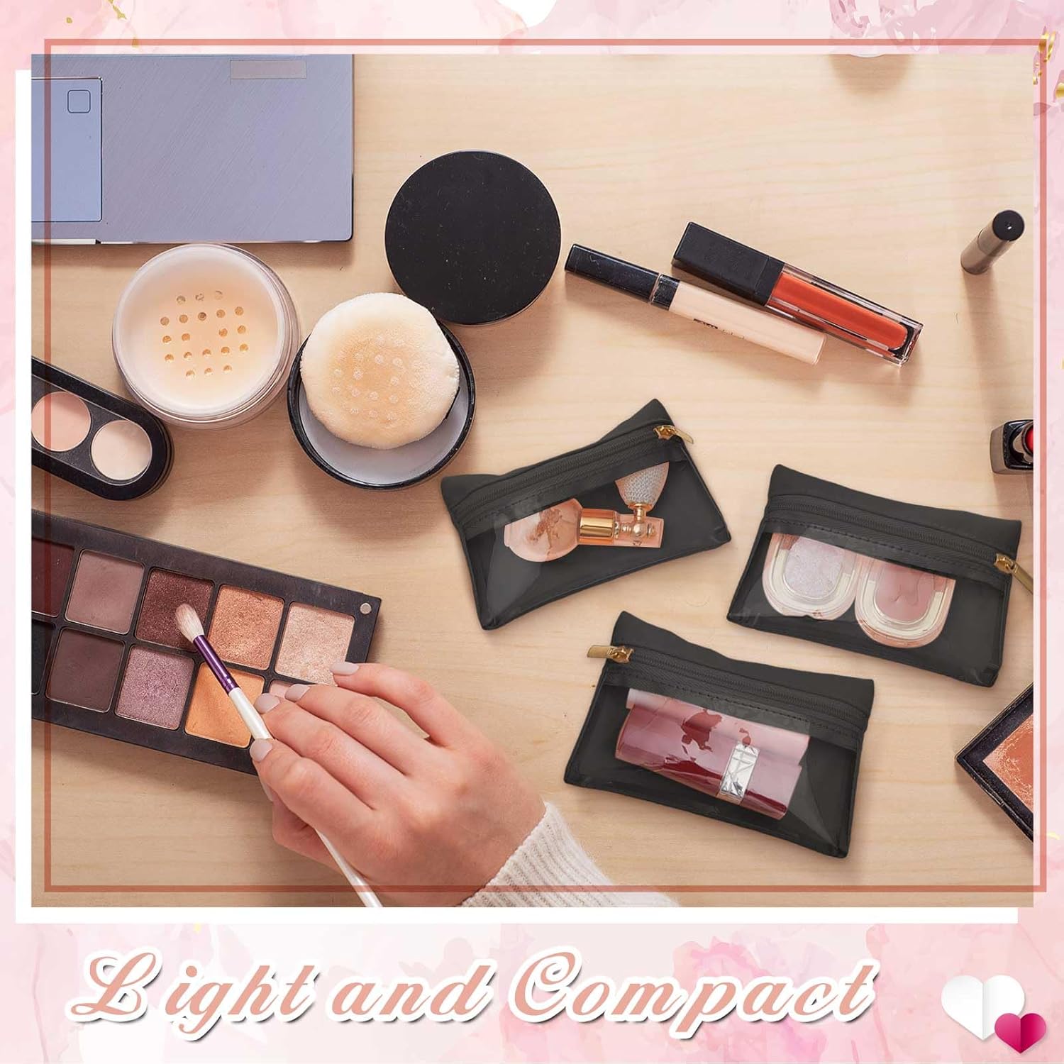 Uiifan 36 Pcs Travel Jewelry Bag Bulk Zipper Jewelry Pouch Flannel Portable Pocket Organizer for Necklace Earring Women Gift - Image 6