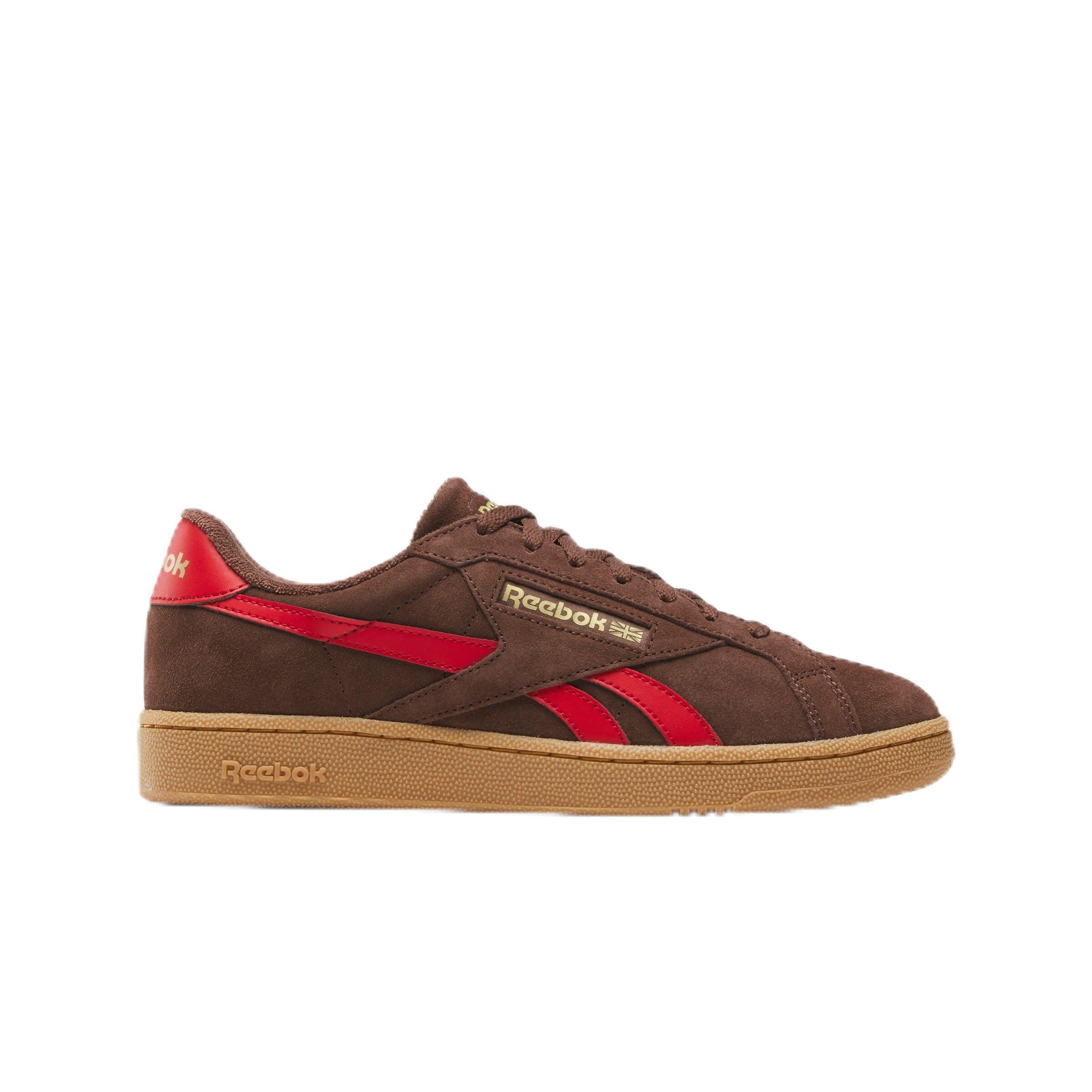 Reebok Unisex Club C Grounds UK Trainers, Campusbrownn/Vectorred/Gum, 44.5 EU, Campusbrown Vectorred Gum, 10.5 UK