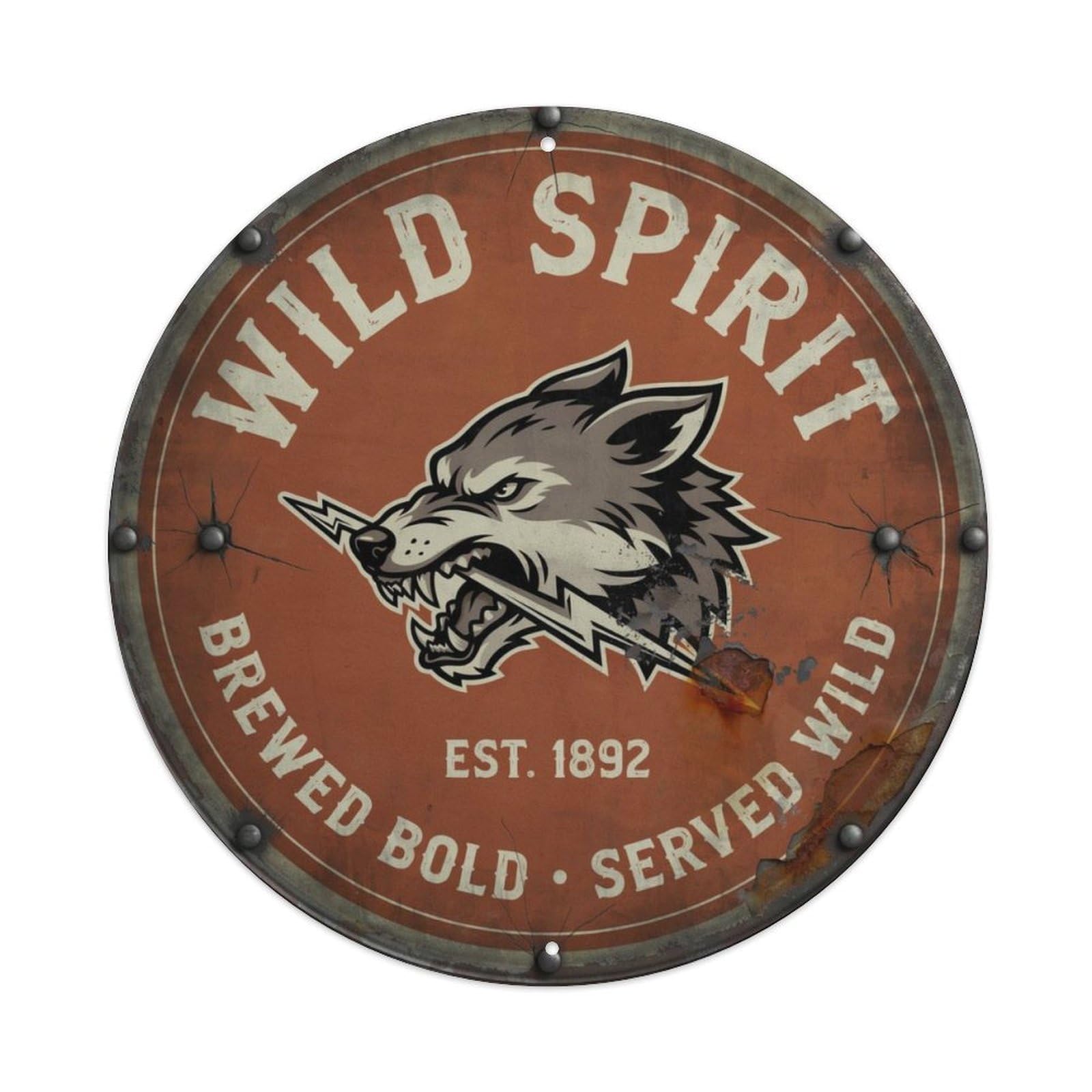Vintage-Wild-Spirit-Plaque Metal Tin Sign Plaque