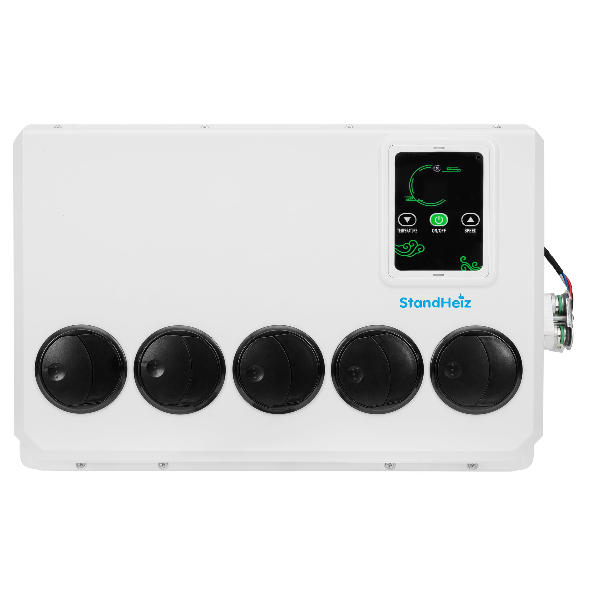 Parcheggio D'Aria Condizionata 12V DC, Refrigerante Condizionatore da Tetto, Elettrico Aria Condizionata per Camper, Escavatore, Trattore, Veicoli agricoli, Bianco