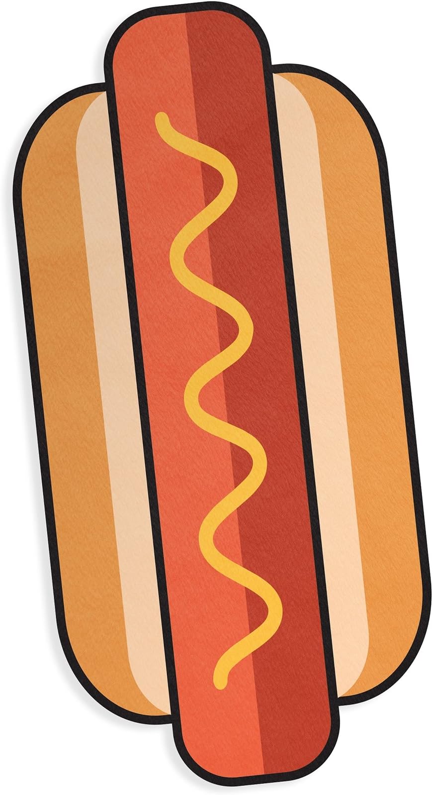 GiggleBeaver Hot Dog Beach Towel Quick Dry Lightweight Absorbent Microfibre Compact Lightweight Swimming Pool Yoga Travel Bath Novelty Holiday Blanket 180 x 34cm