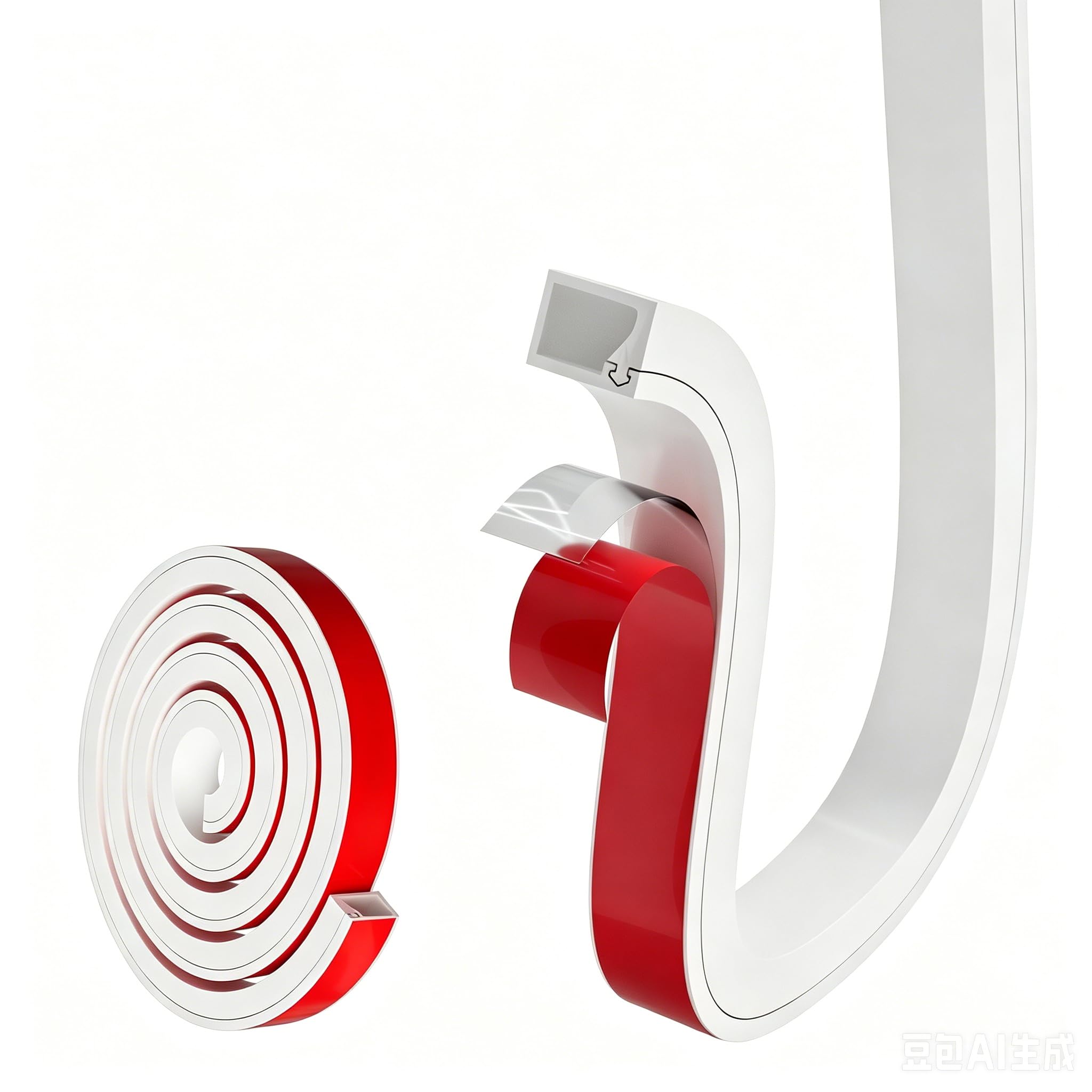 Cable flexible de 39 pulgadas para TV montado, cable único, hebilla lateral, cable de pared cuadrado, oculta cables a lo largo de la pared, cubierta de cable eléctrico de silicona