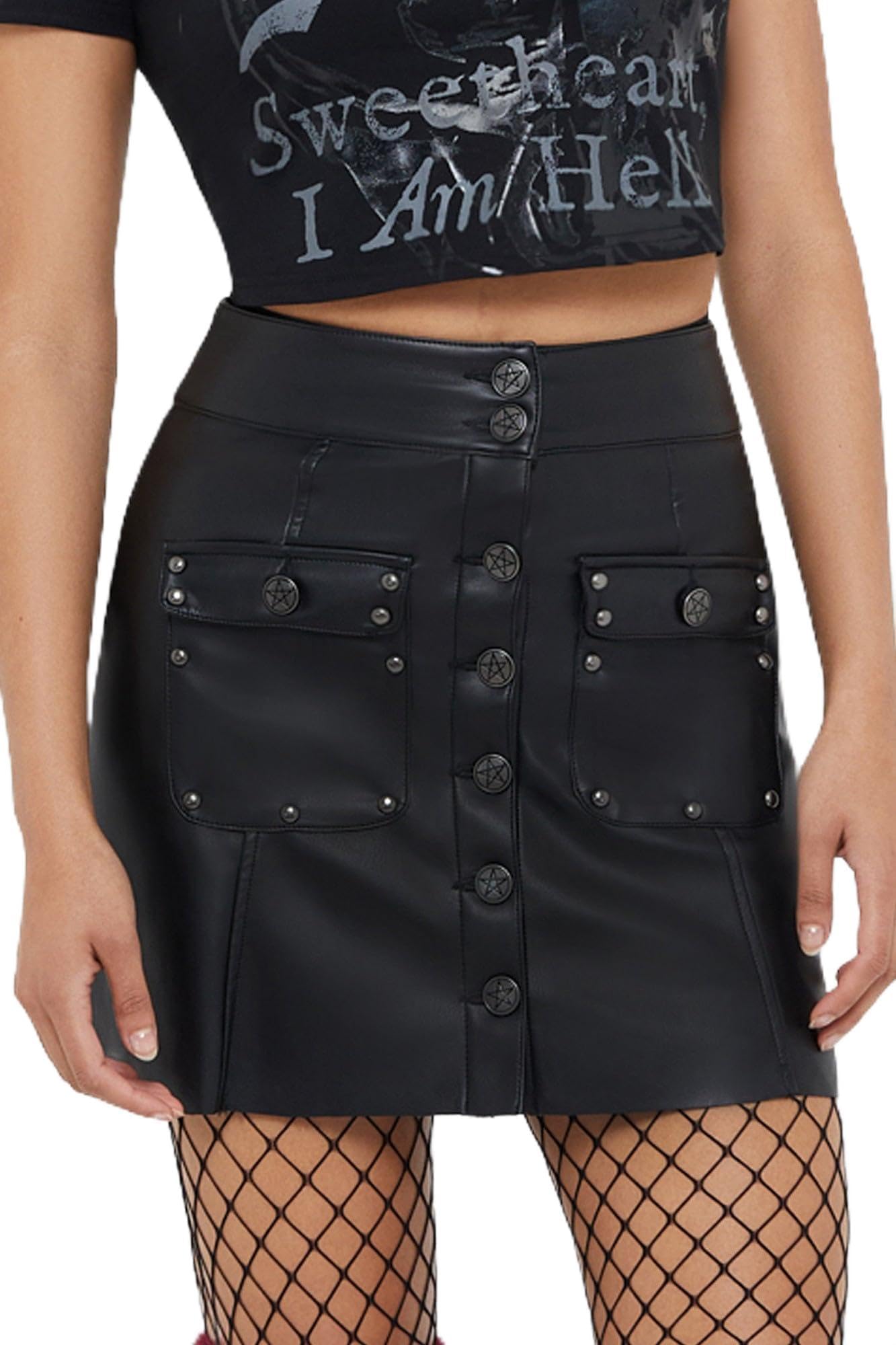 Killstar Velvet Frame Skirt
