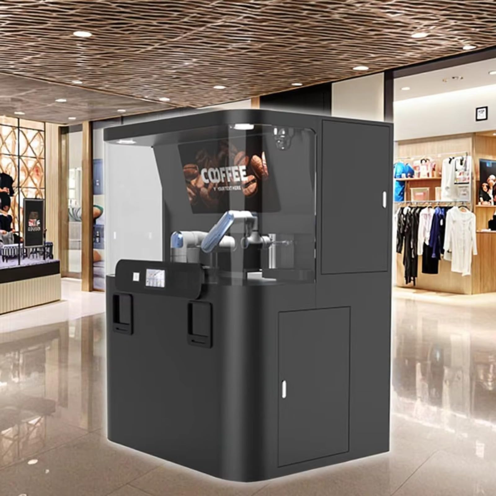 Robotic Coffee Machine for Commercial Use Fully Automated Espresso and Milk Coffee Maker with AI Control System for