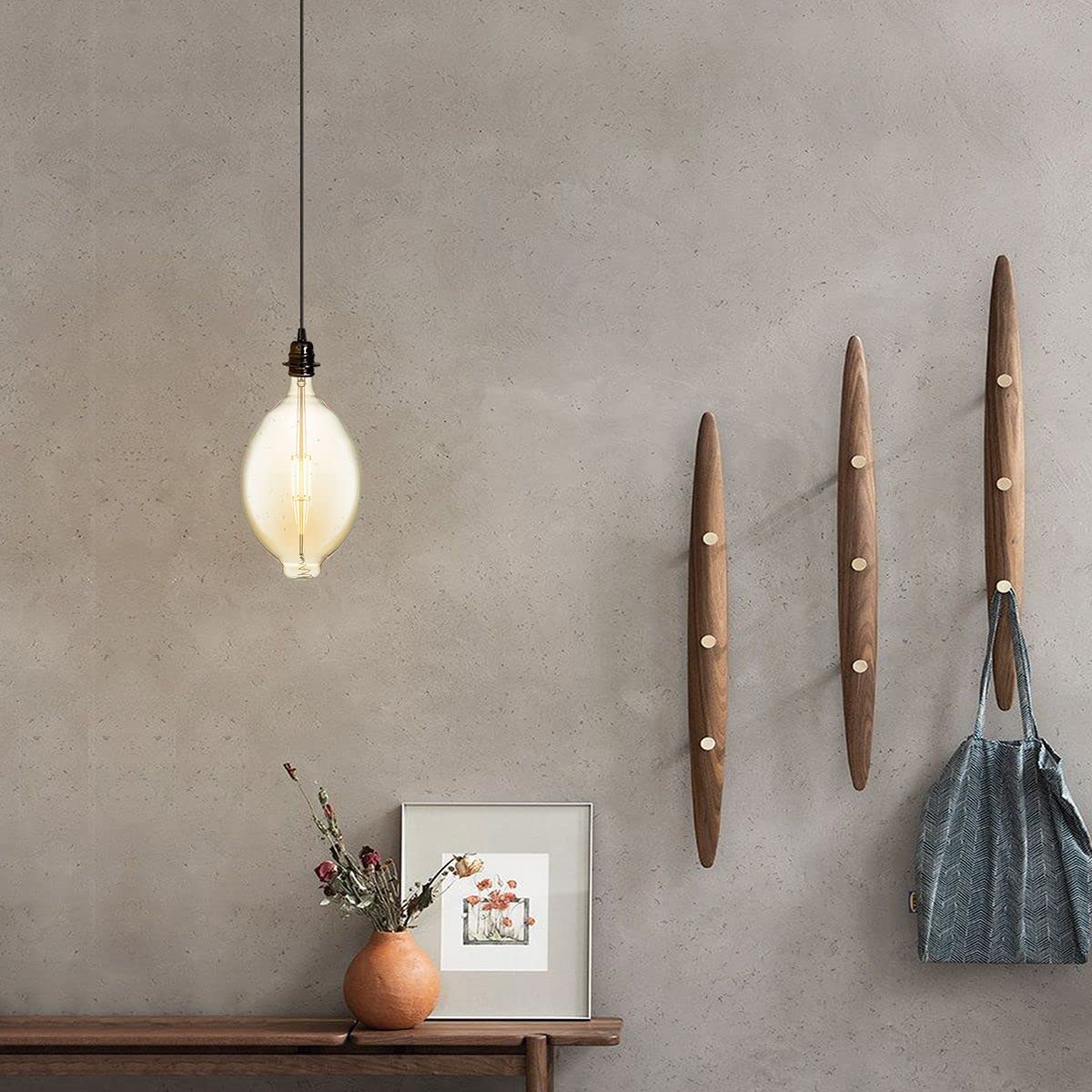 home sweet home collection Edison Vintage E27 | fuente de luz LED filamento Carbon | G180 Oval lámpara LED | Ámbar | Regulable | 4W 400lm 2700K | luz blanca cálida | Apto para casquillos E27