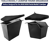Vista 2 de Tesla Model Y Juniper - Contenedores de almacenamiento para maletero trasero 2025 2026 Tesla Model Y Juniper Caja de almacenamiento con cubierta TPE