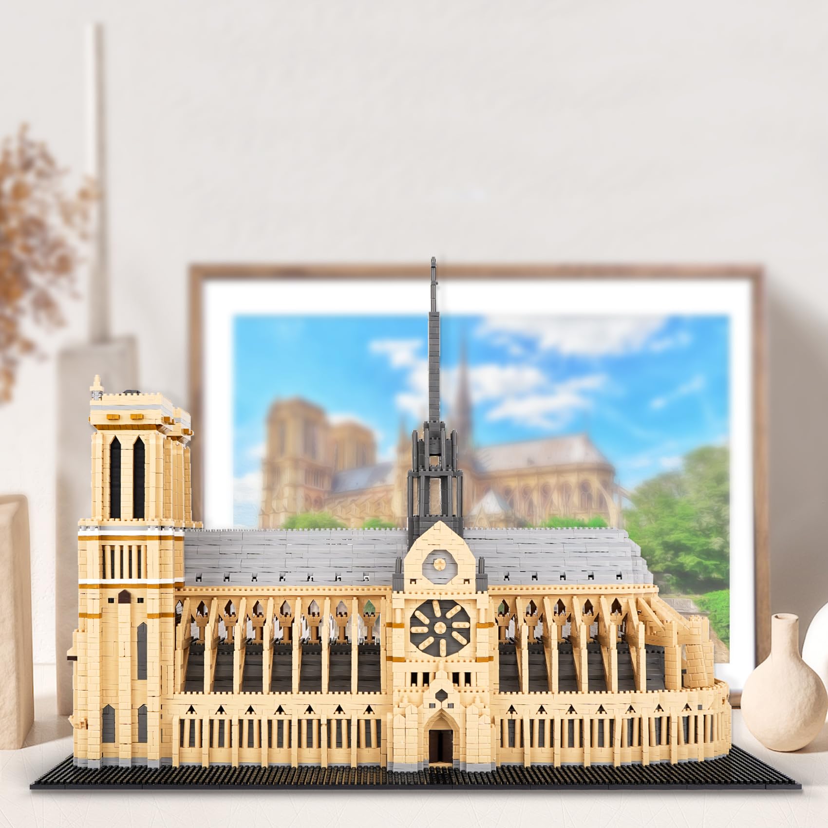 Amazon.co.jp: LULUFUN ノートルダム大聖堂 ミニブロック 建物