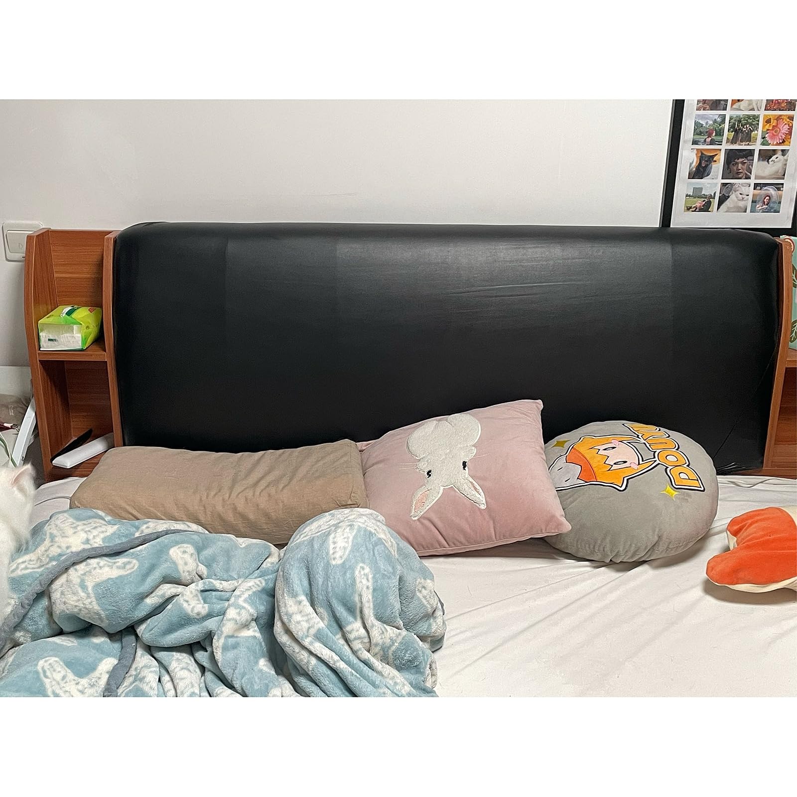 Queen Headboard Cover Queen Size Headboard Cover Stretch PU