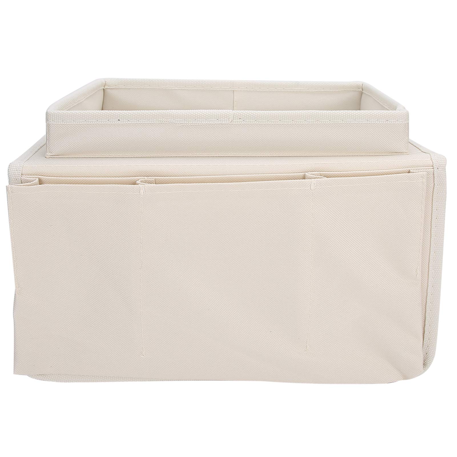 BLOOOK Nachtkastbank armleuning organizer met 6 zakken anti-slip fauteuil caddy opbergtas afstandsbediening houder voor fauteuil bank voor iPad, tijdschrift, tv-afstandsbediening (koffiebruin