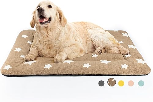 Miniatura 24 de Mora Pets - Tapete para jaula de perro, tapete para cama de perro para perros medianos, lavable, linda cama para mascotas con estrellas, cama para