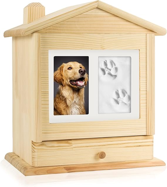 The7boX Pet Urns Dog Ashes Box Personalized Cat and Dog Caskets for