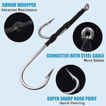 Amazon | トローリングチャンキング用ダブルフックリグ 3個