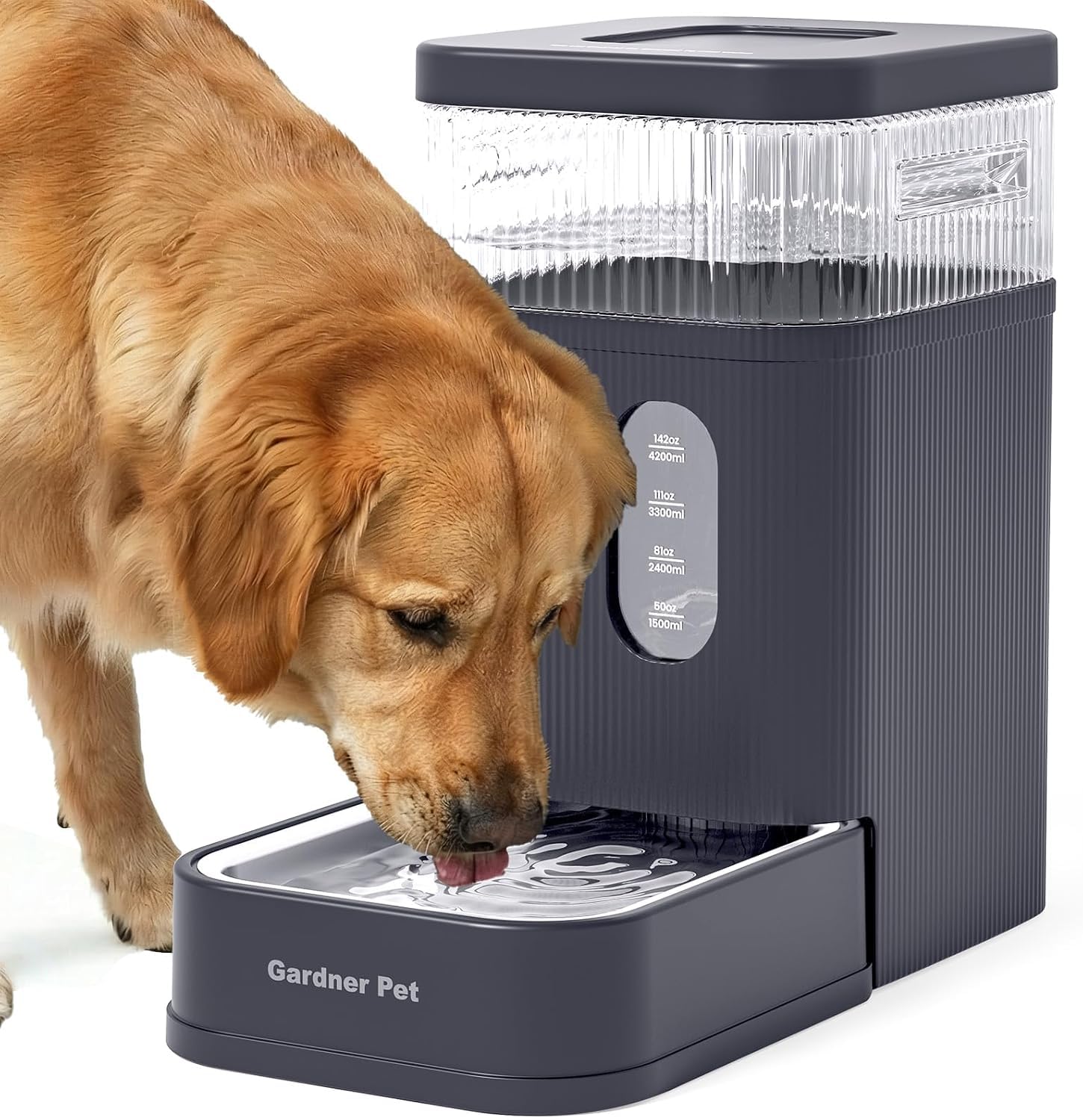 Gardner Pet Dispensador Automático de Agua para Perros y Gatos 8.5L-Gris
