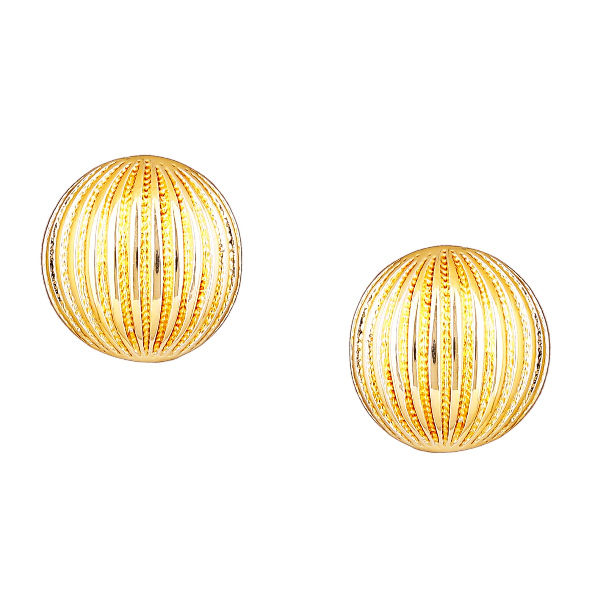 EsteleGolden Non Precious Base Metal Stud Earrings for Women (5010002-IG)